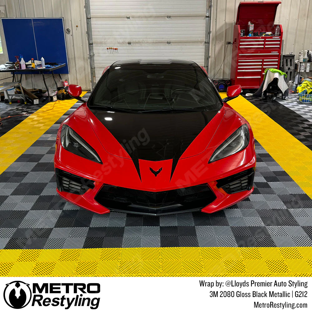 3M 2080 Gloss Black Metallic Vinyl Wrap | G212 - Image 11