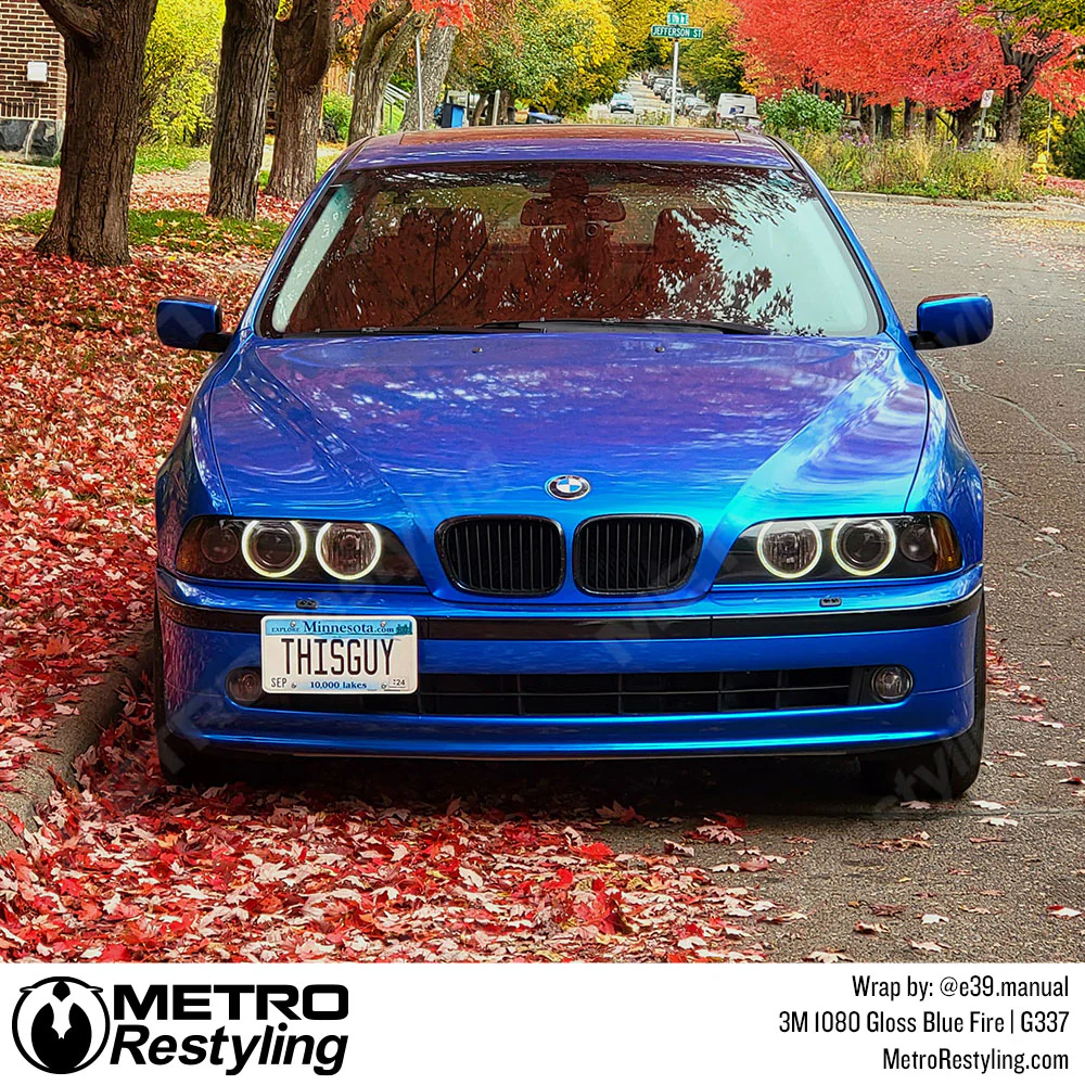 3M 2080 Gloss Blue Fire Vinyl Wrap | G337 - Image 14