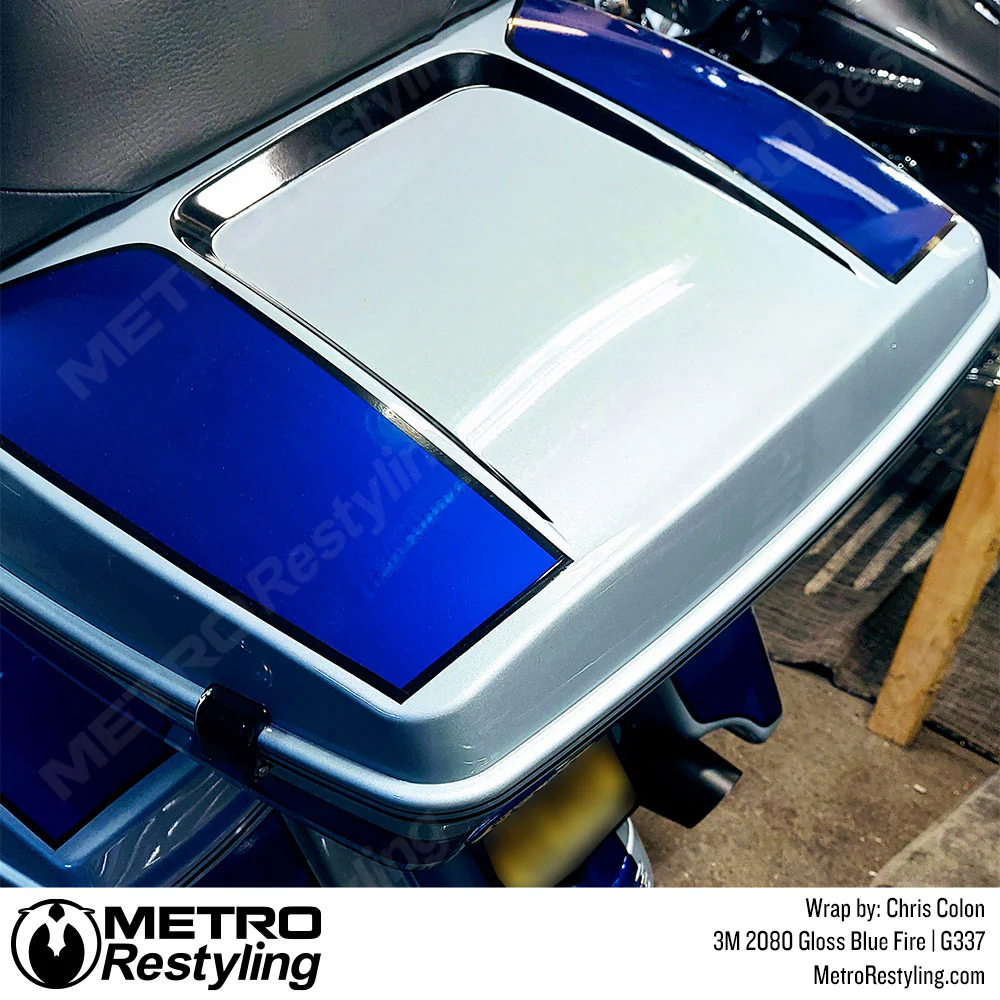 3M 2080 Gloss Blue Fire Vinyl Wrap | G337 - Image 22