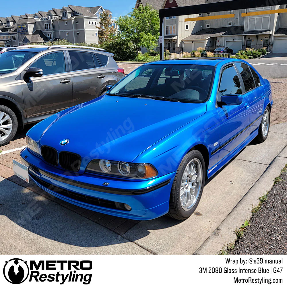 3M 2080 Gloss Blue Fire Vinyl Wrap | G337 - Image 4