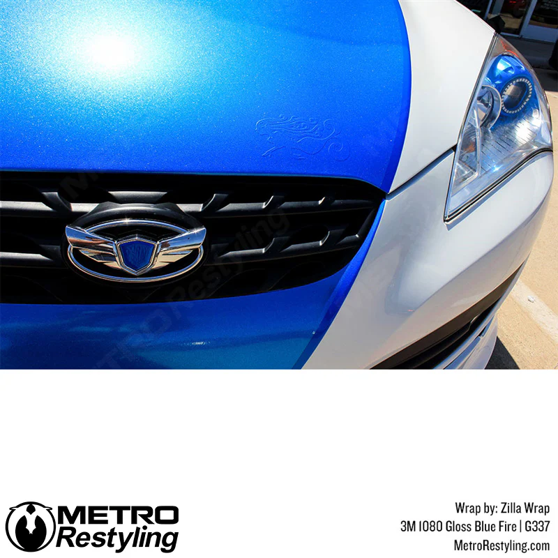 3M 2080 Gloss Blue Fire Vinyl Wrap | G337 - Image 9
