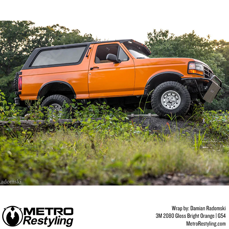 3M 2080 Gloss Bright Orange Vinyl Wrap | G54 - Image 3