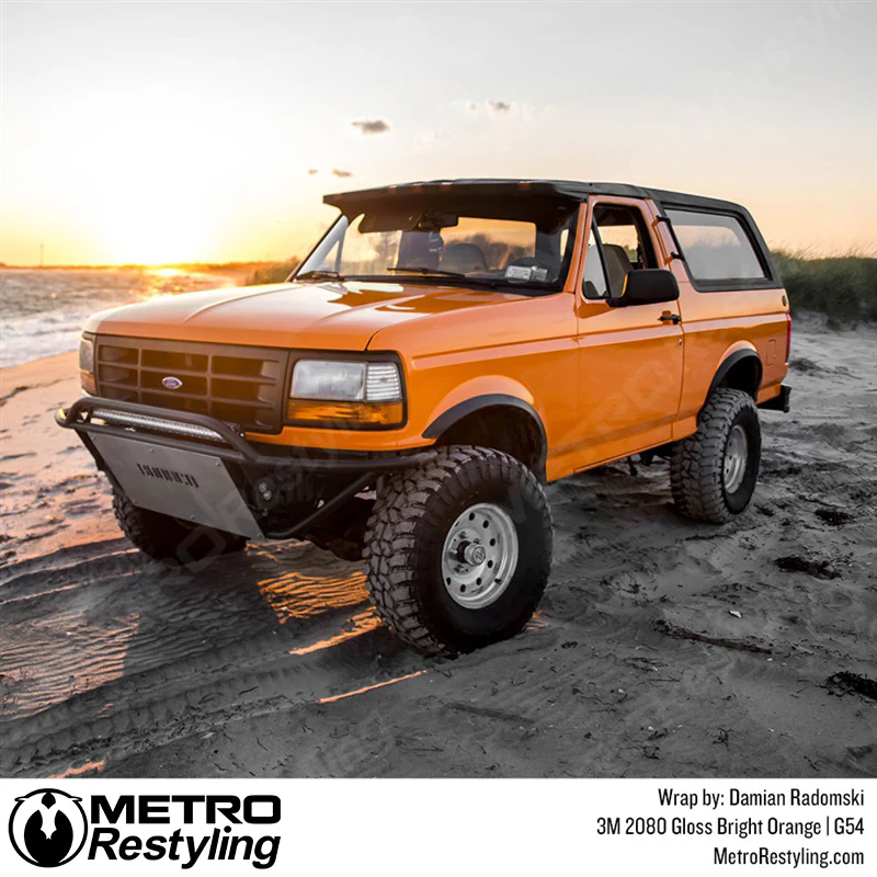 3M 2080 Gloss Bright Orange Vinyl Wrap | G54 - Image 5