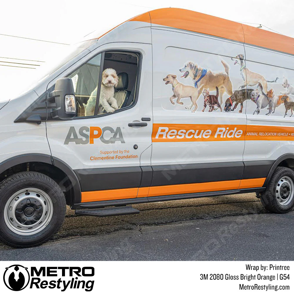 3M 2080 Gloss Bright Orange Vinyl Wrap | G54 - Image 7