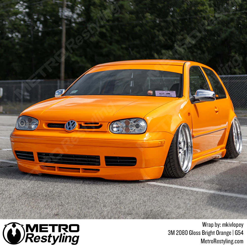 3M 2080 Gloss Bright Orange Vinyl Wrap | G54 - Image 8