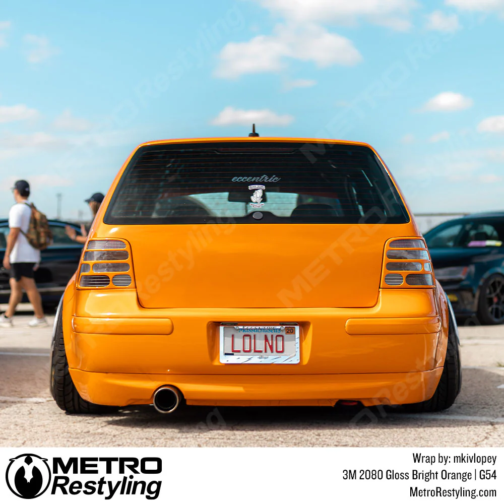 3M 2080 Gloss Bright Orange Vinyl Wrap | G54 - Image 9