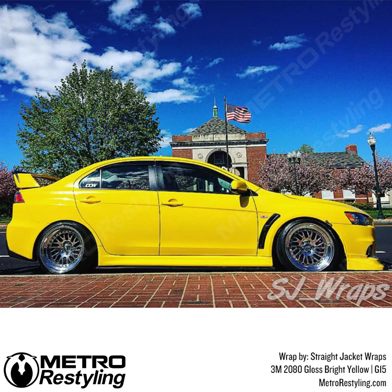 3M 2080 Gloss Bright Yellow Vinyl Wrap | G15 - Image 7