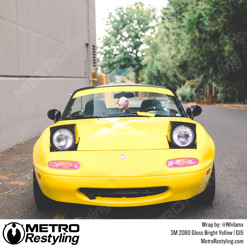 3M 2080 Gloss Bright Yellow Vinyl Wrap | G15 - Image 8