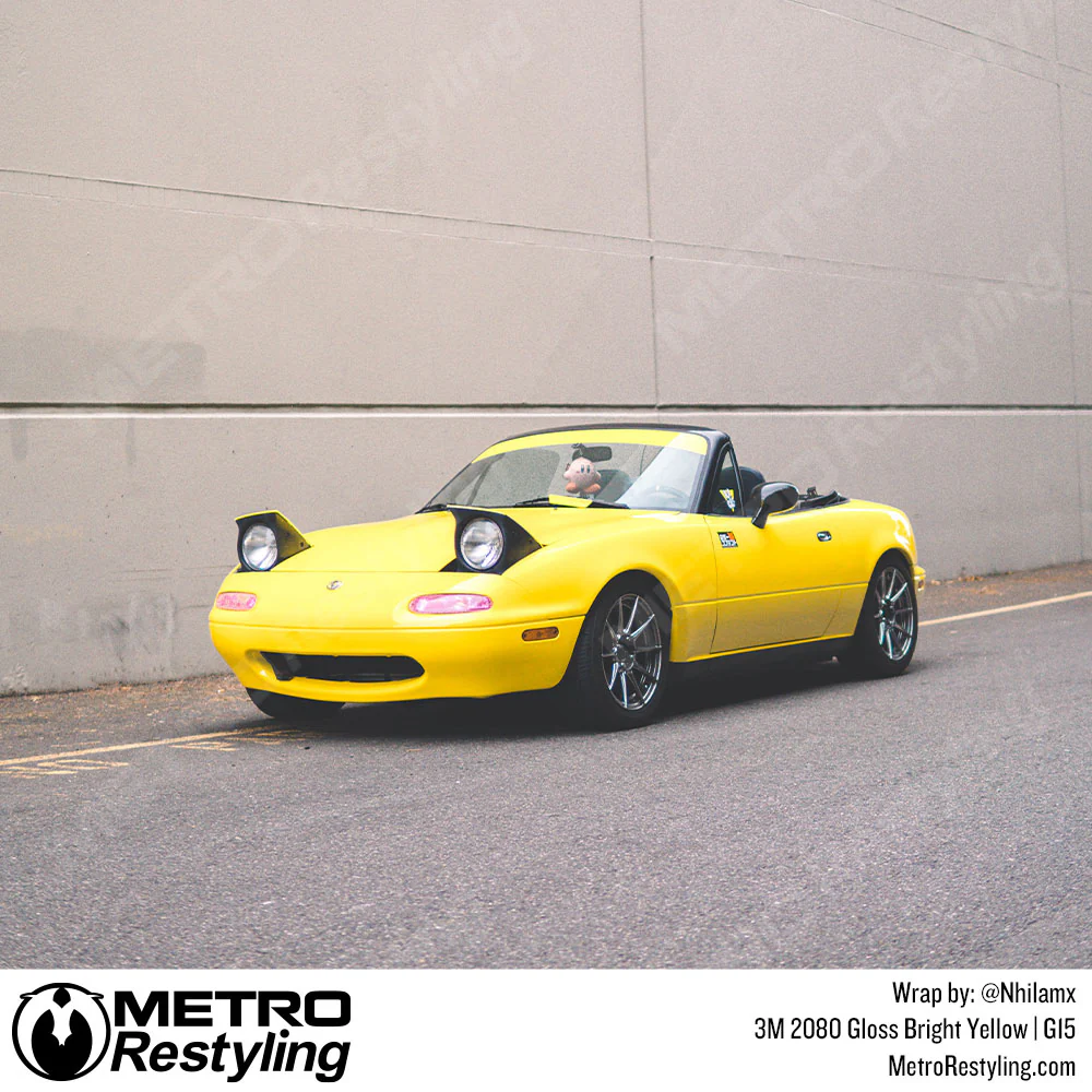 3M 2080 Gloss Bright Yellow Vinyl Wrap | G15 - Image 9