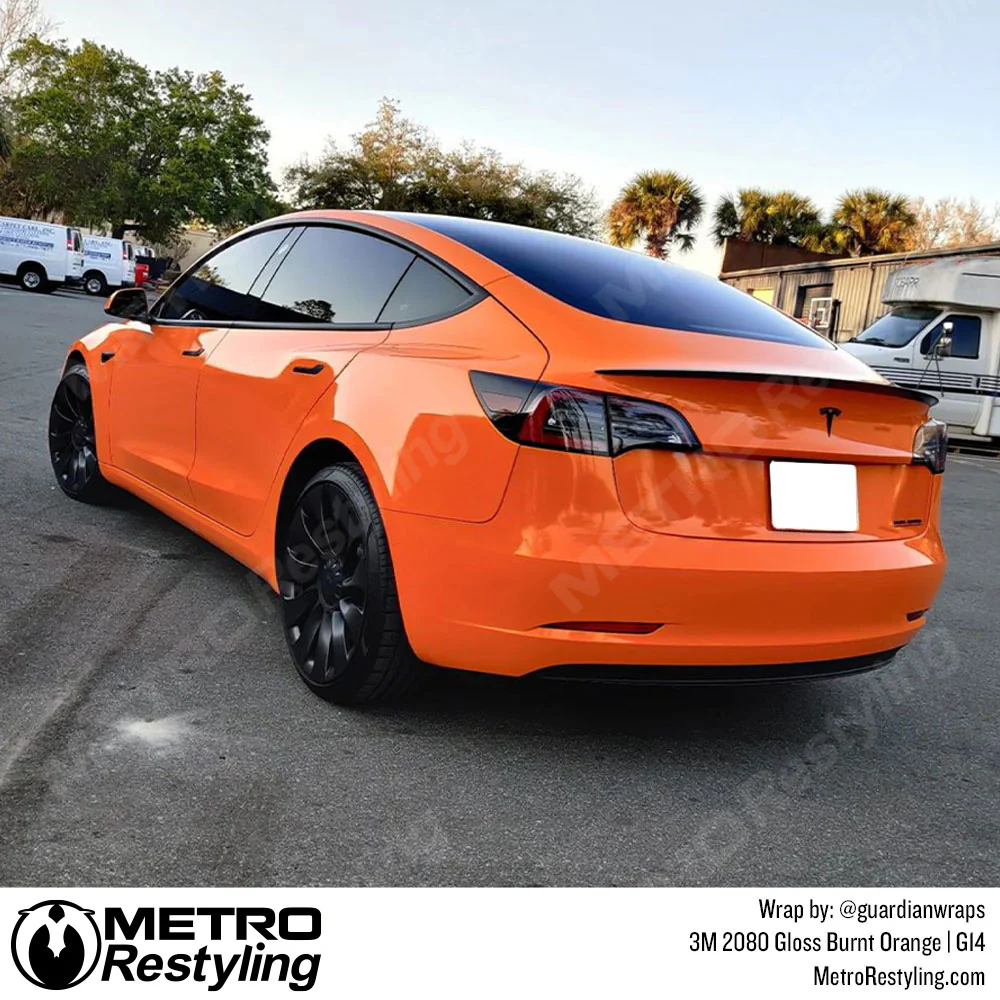 3M 2080 Gloss Burnt Orange Vinyl Wrap | G14 - Image 4