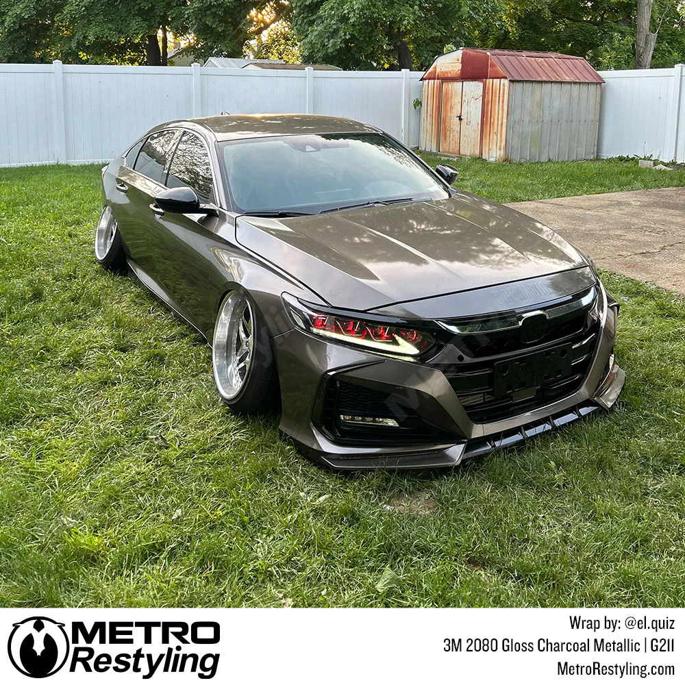 3M 2080 Gloss Charcoal Metallic Vinyl Wrap | G211 - Image 8