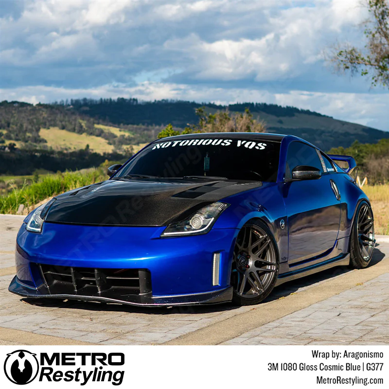 3M 2080 Gloss Cosmic Blue Vinyl Wrap | G377 - Image 15