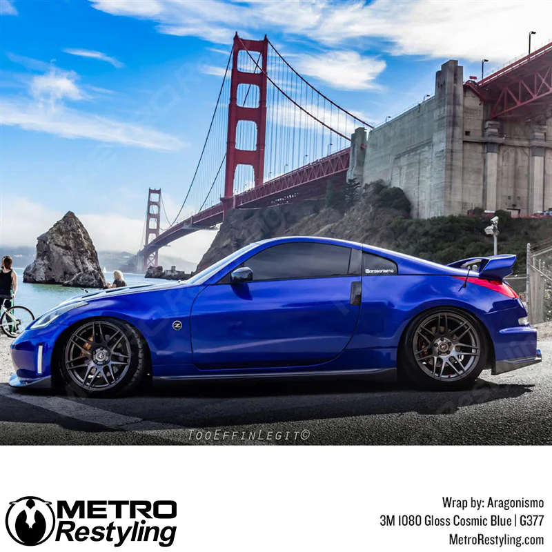 3M 2080 Gloss Cosmic Blue Vinyl Wrap | G377 - Image 17