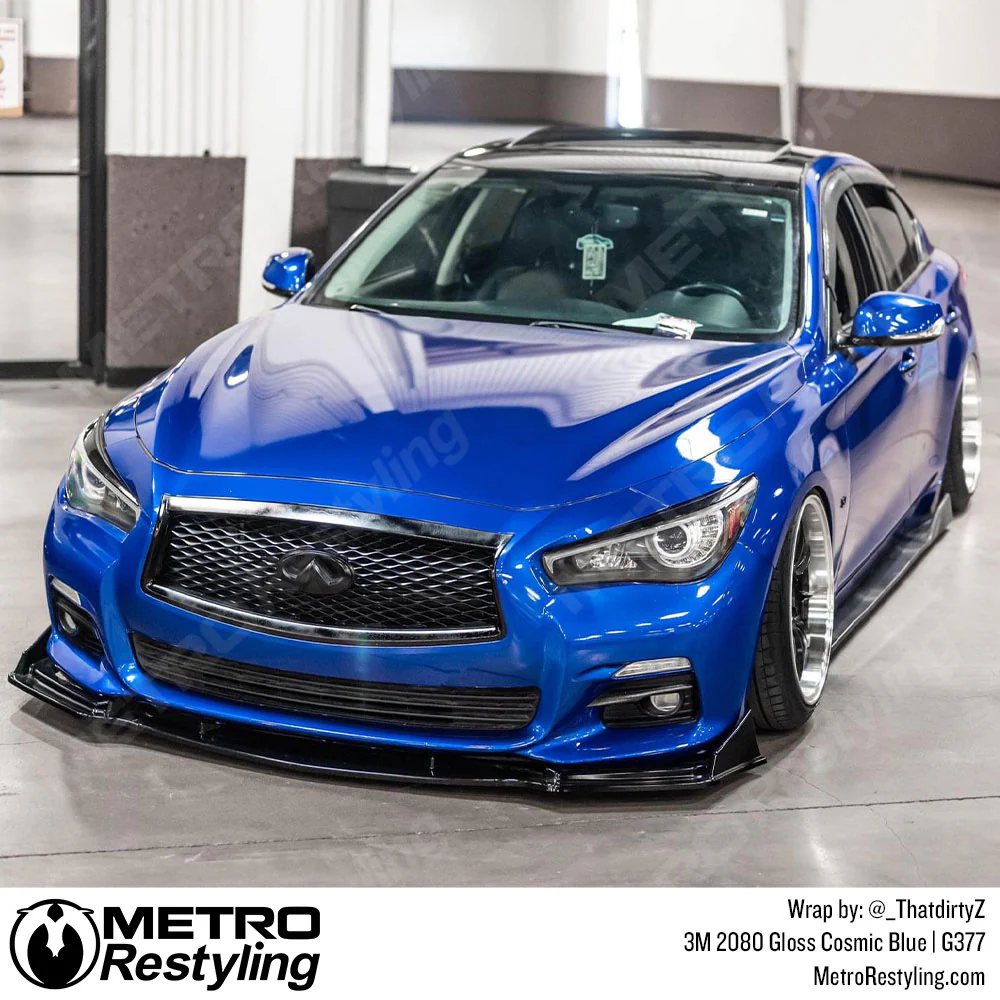 3M 2080 Gloss Cosmic Blue Vinyl Wrap | G377 - Image 19