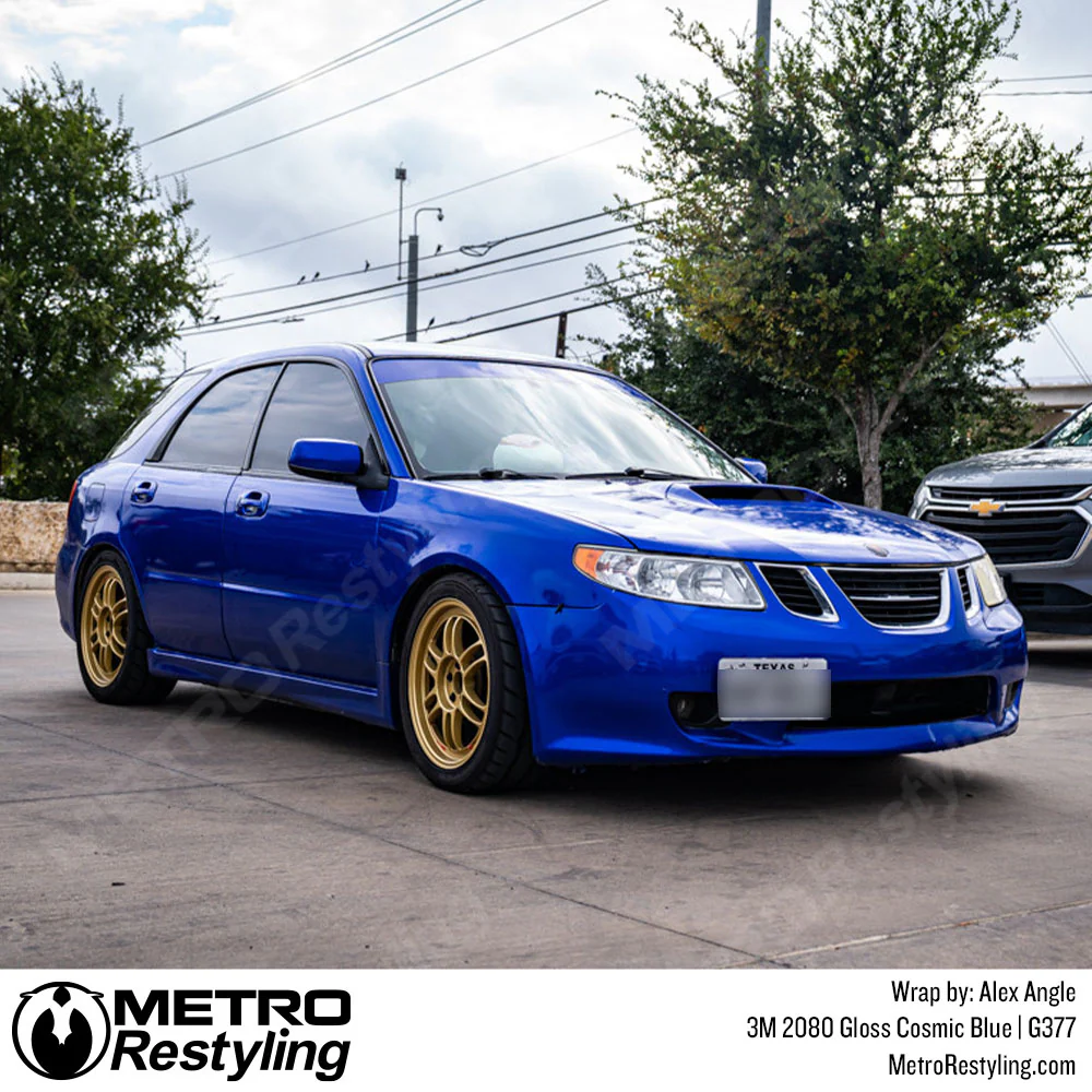 3M 2080 Gloss Cosmic Blue Vinyl Wrap | G377 - Image 20