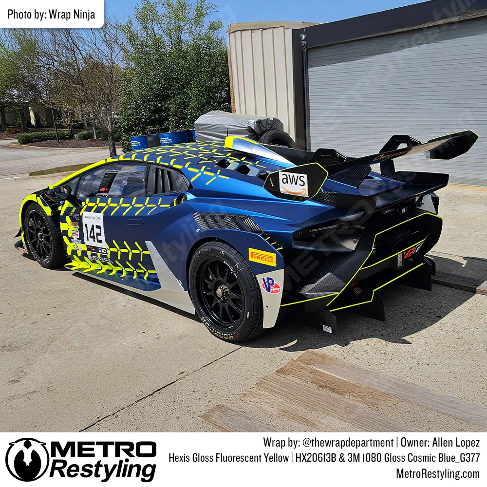 3M 2080 Gloss Cosmic Blue Vinyl Wrap | G377 - Image 3