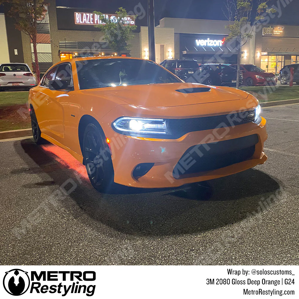 3M 2080 Gloss Deep Orange Vinyl Wrap | G24 - Image 3