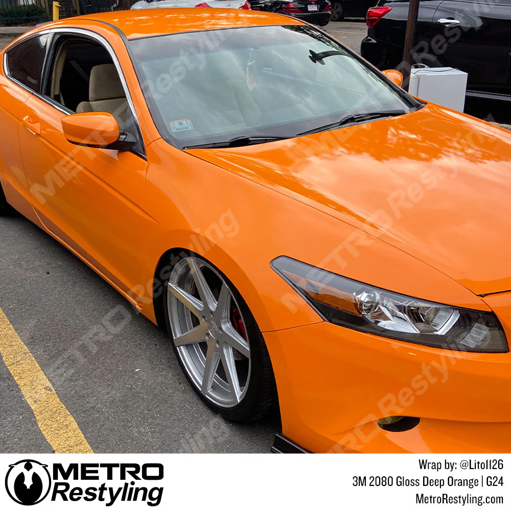 3M 2080 Gloss Deep Orange Vinyl Wrap | G24 - Image 4
