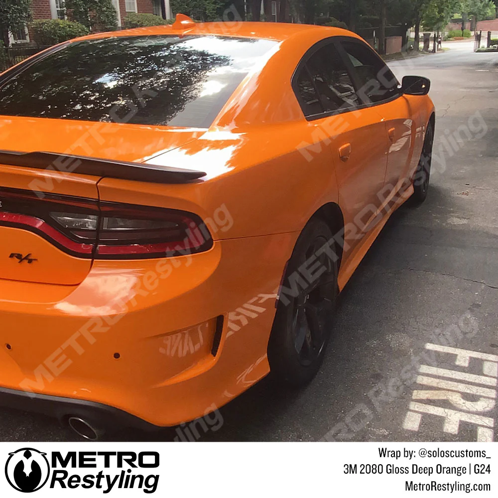 3M 2080 Gloss Deep Orange Vinyl Wrap | G24 - Image 6