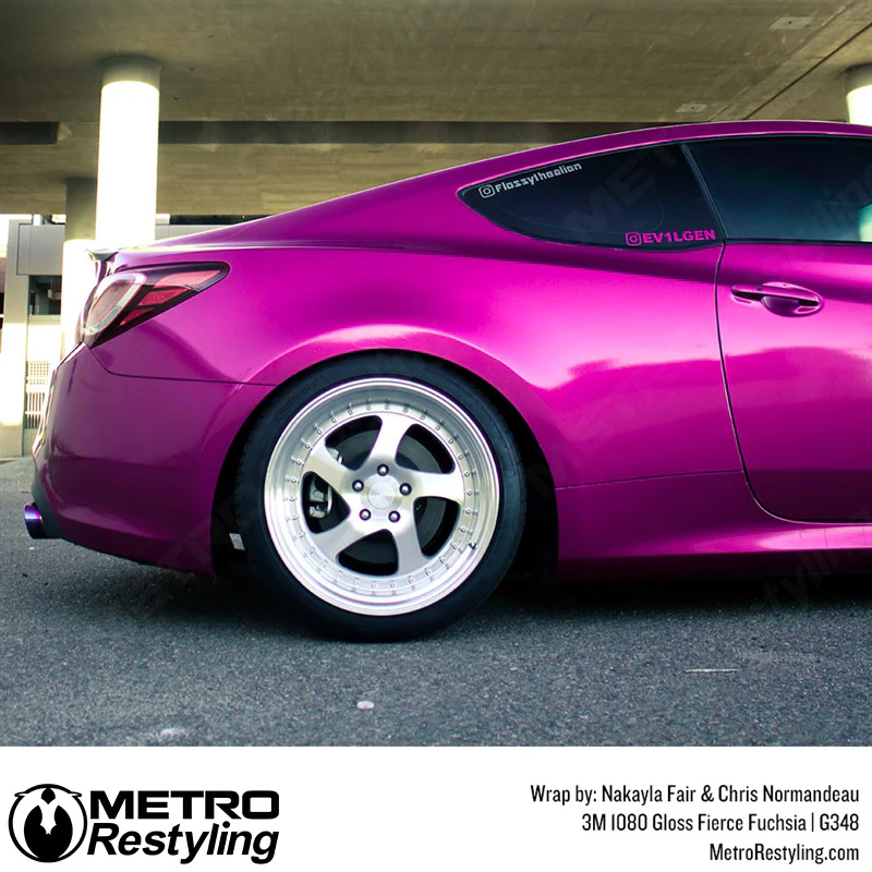 3M 2080 Gloss Fierce Fuchsia Vinyl Wrap | G348 - Image 14