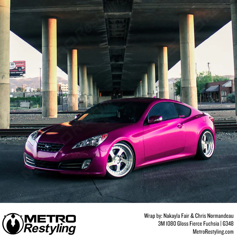 3M 2080 Gloss Fierce Fuchsia Vinyl Wrap | G348 - Image 17
