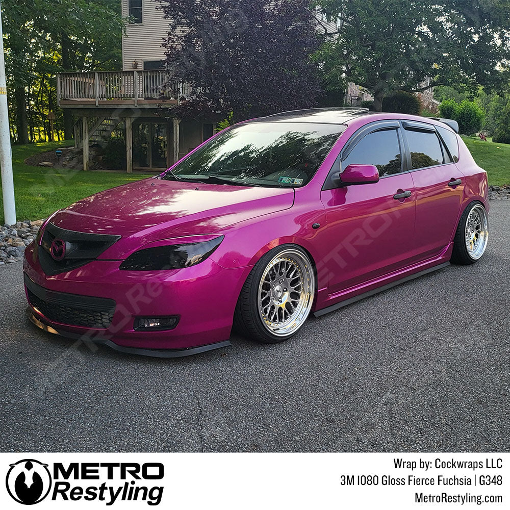 3M 2080 Gloss Fierce Fuchsia Vinyl Wrap | G348 - Image 28