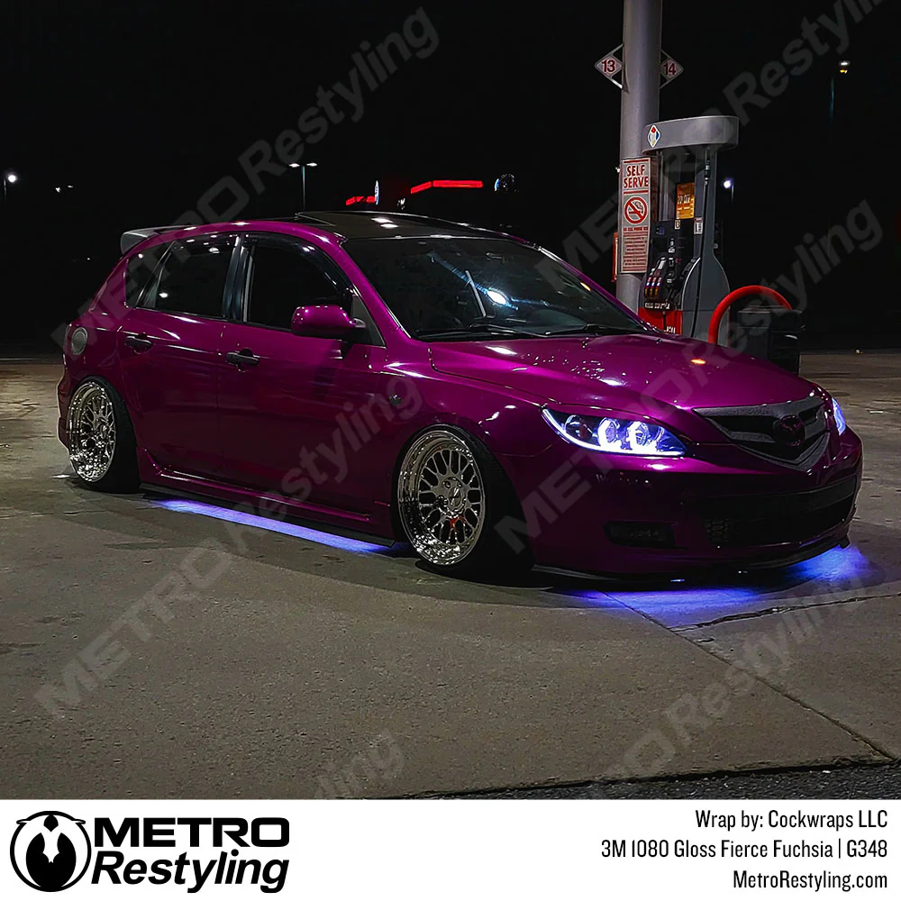3M 2080 Gloss Fierce Fuchsia Vinyl Wrap | G348 - Image 29