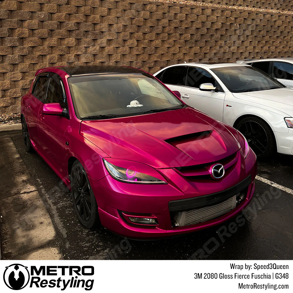 3M 2080 Gloss Fierce Fuchsia Vinyl Wrap | G348 - Image 31