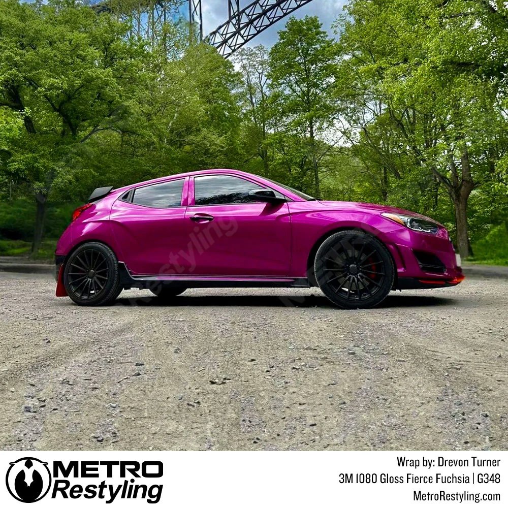 3M 2080 Gloss Fierce Fuchsia Vinyl Wrap | G348 - Image 36