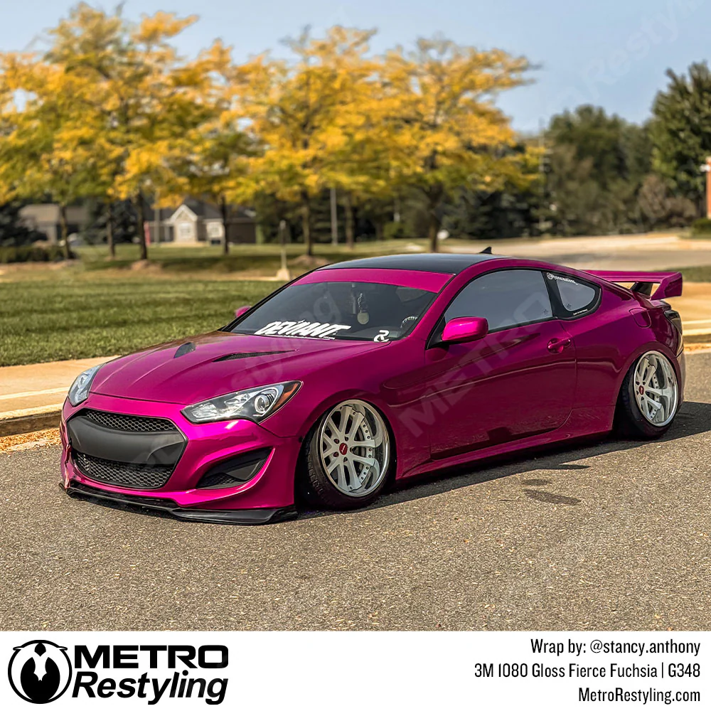 3M 2080 Gloss Fierce Fuchsia Vinyl Wrap | G348 - Image 40