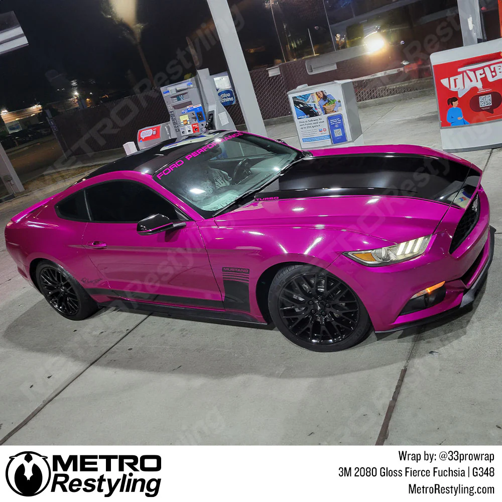 3M 2080 Gloss Fierce Fuchsia Vinyl Wrap | G348 - Image 48