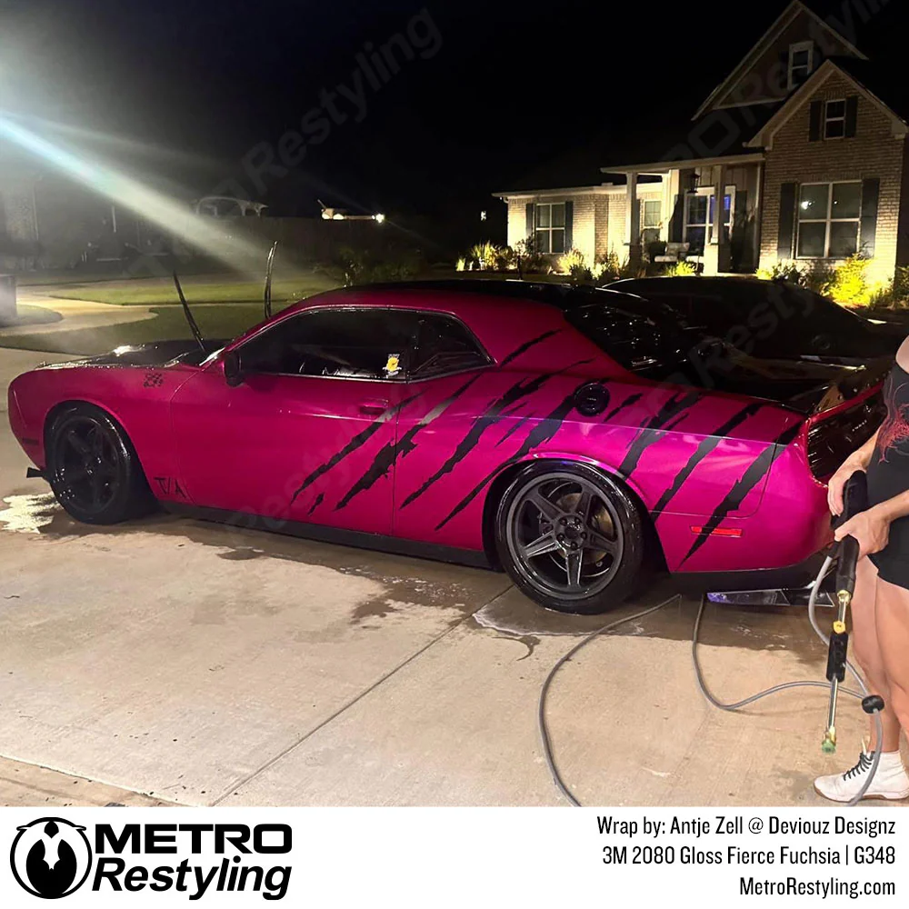 3M 2080 Gloss Fierce Fuchsia Vinyl Wrap | G348 - Image 49