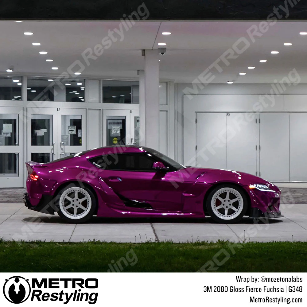 3M 2080 Gloss Fierce Fuchsia Vinyl Wrap | G348 - Image 5