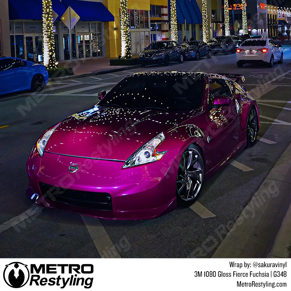 3M 2080 Gloss Fierce Fuchsia Vinyl Wrap | G348 - Image 6