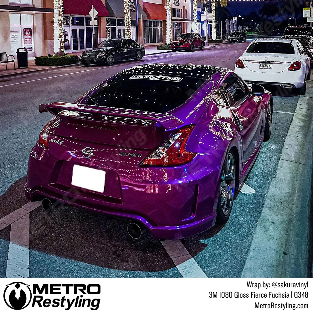 3M 2080 Gloss Fierce Fuchsia Vinyl Wrap | G348 - Image 7