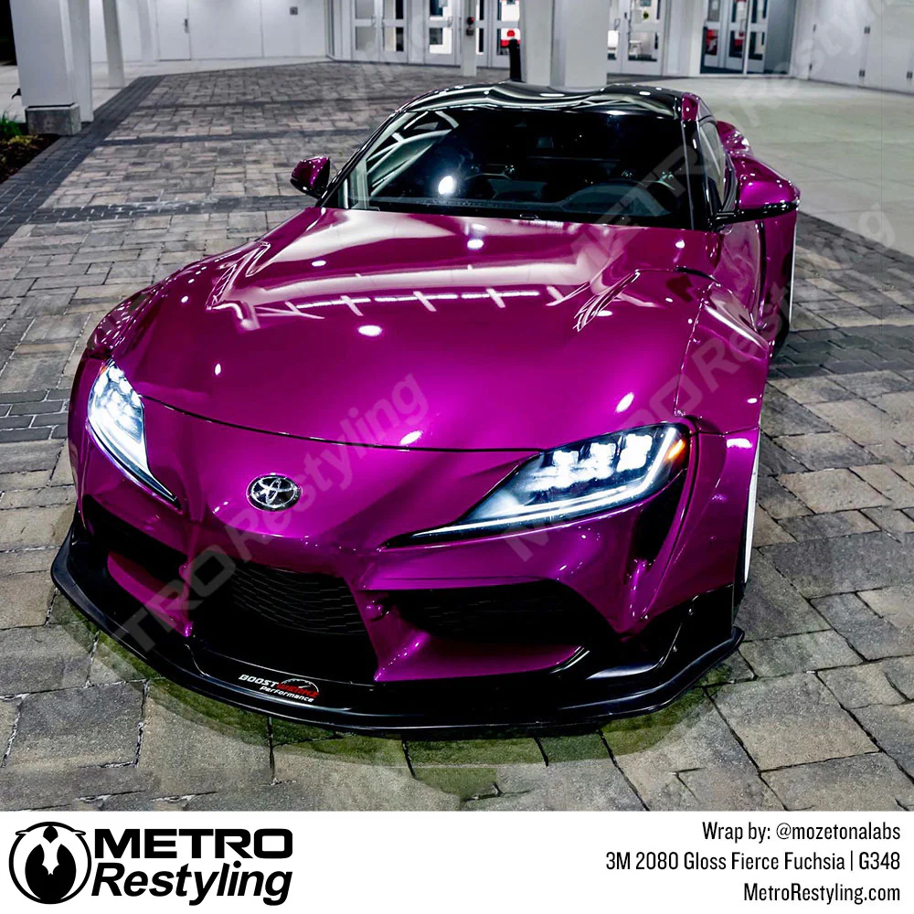 3M 2080 Gloss Fierce Fuchsia Vinyl Wrap | G348 - Image 9