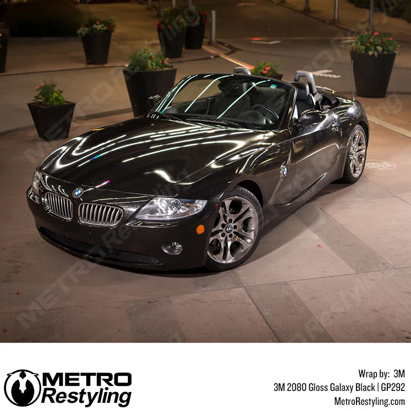 3M 2080 Gloss Galaxy Black Vinyl Wrap | GP292 - Image 4