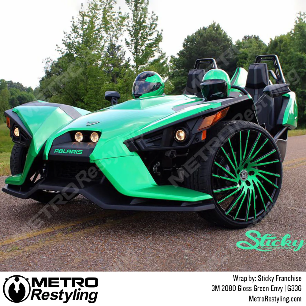 3M 2080 Gloss Green Envy Vinyl Wrap | G336 - Image 10