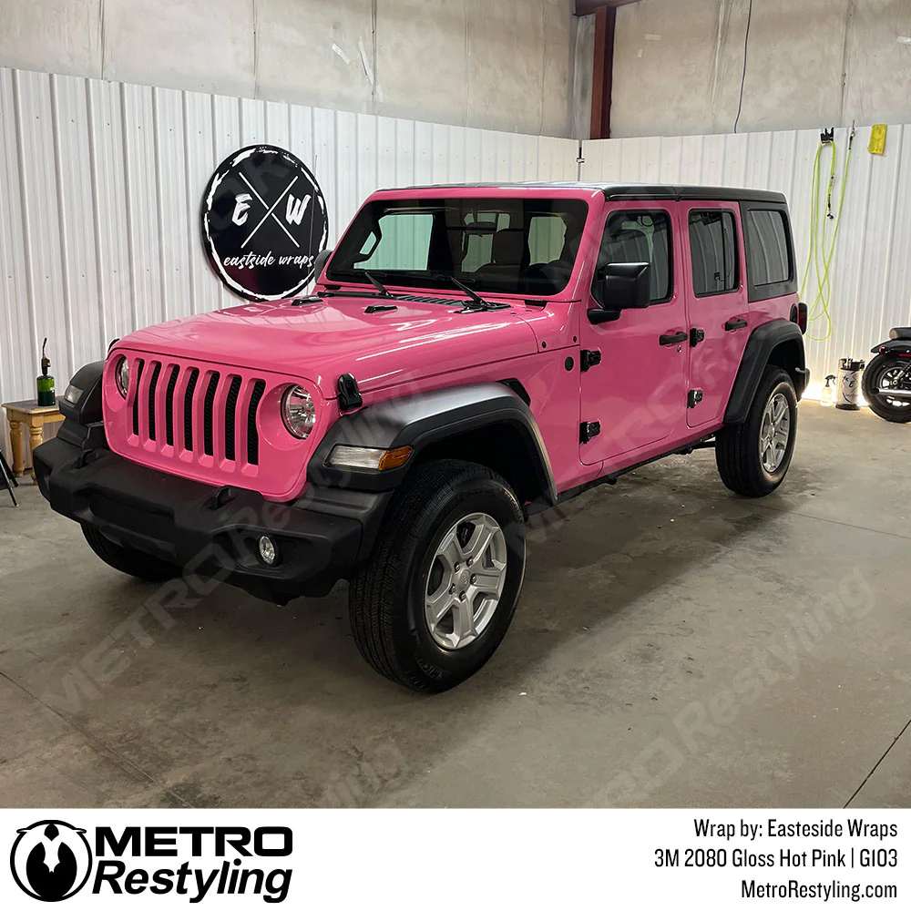 3M 2080 Gloss Hot Pink Vinyl Wrap | G103 - Image 11