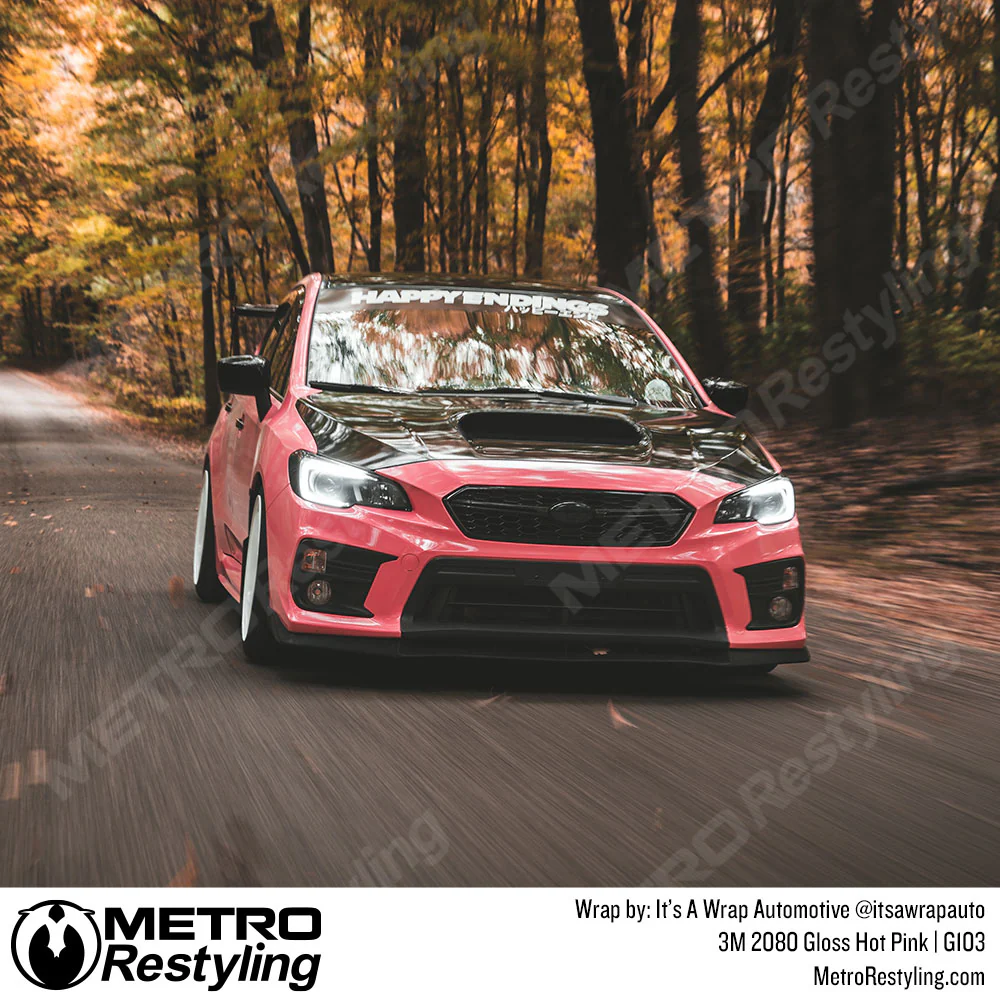 3M 2080 Gloss Hot Pink Vinyl Wrap | G103 - Image 12