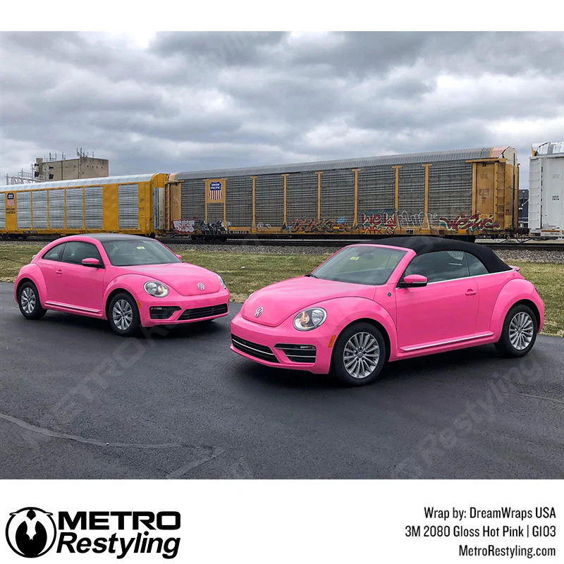 3M 2080 Gloss Hot Pink Vinyl Wrap | G103 - Image 7