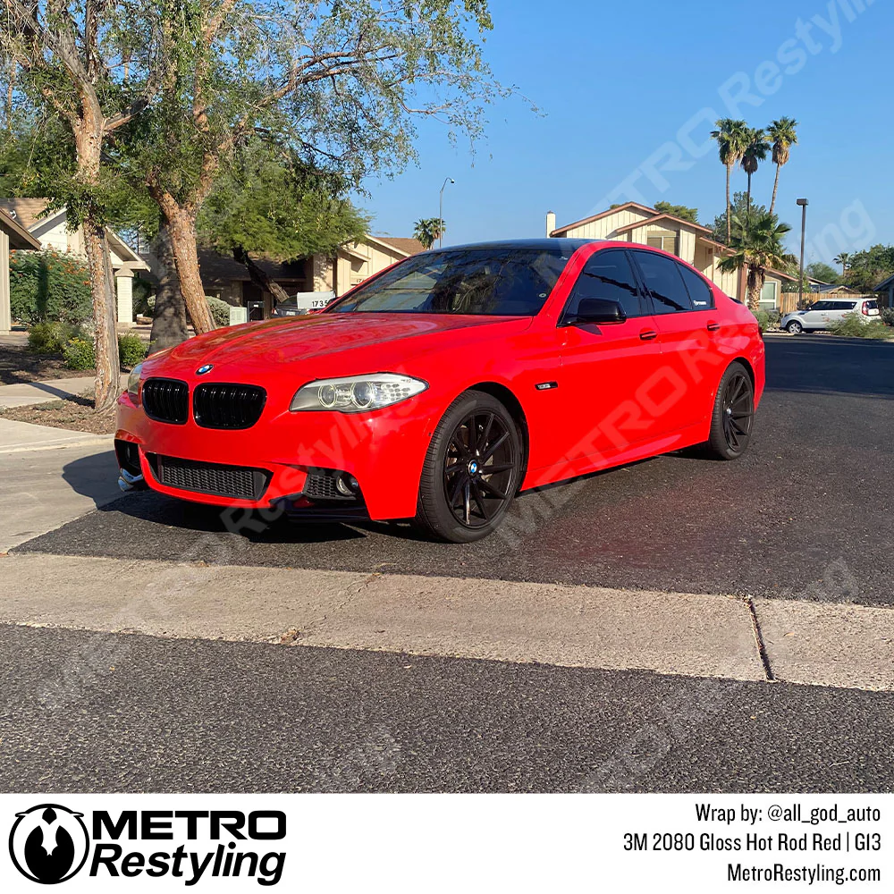3M 2080 Gloss Hot Rod Red Vinyl Wrap | G13 - Image 10