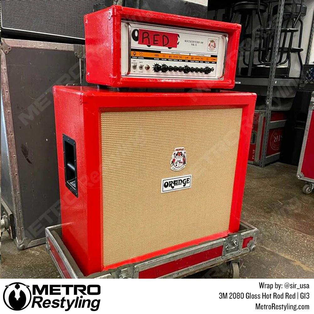 3M 2080 Gloss Hot Rod Red Vinyl Wrap | G13 - Image 12
