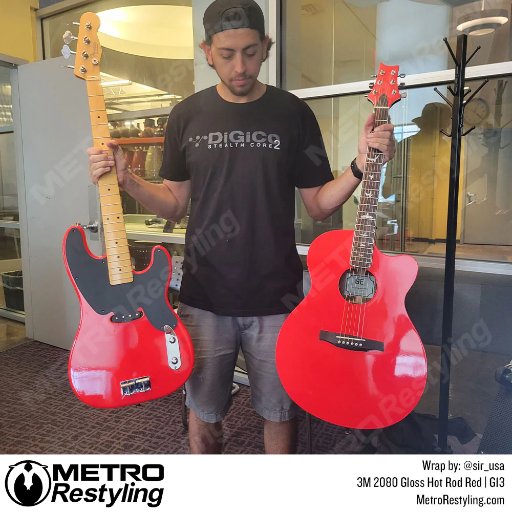 3M 2080 Gloss Hot Rod Red Vinyl Wrap | G13 - Image 13