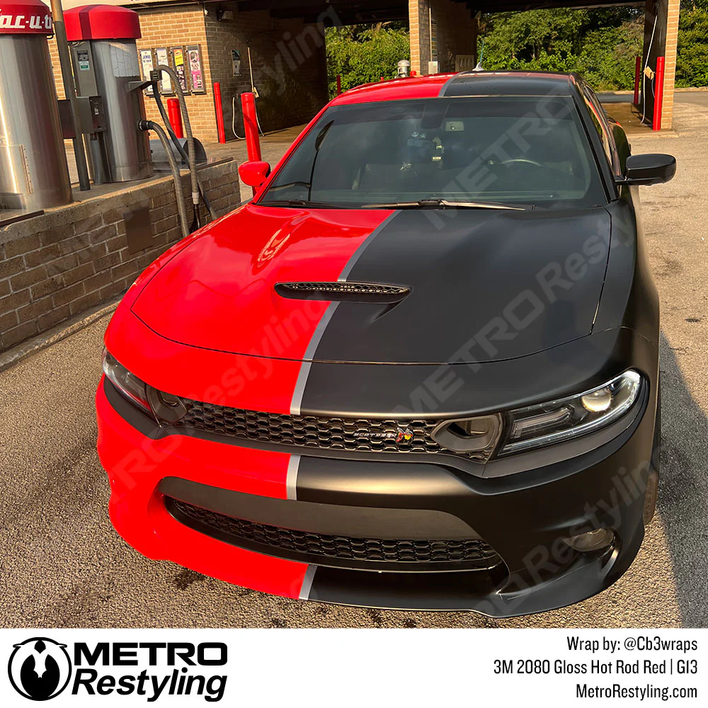 3M 2080 Gloss Hot Rod Red Vinyl Wrap | G13 - Image 15