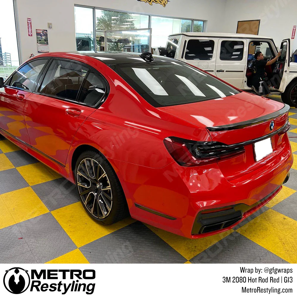 3M 2080 Gloss Hot Rod Red Vinyl Wrap | G13 - Image 17