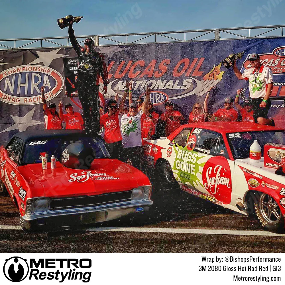 3M 2080 Gloss Hot Rod Red Vinyl Wrap | G13 - Image 23