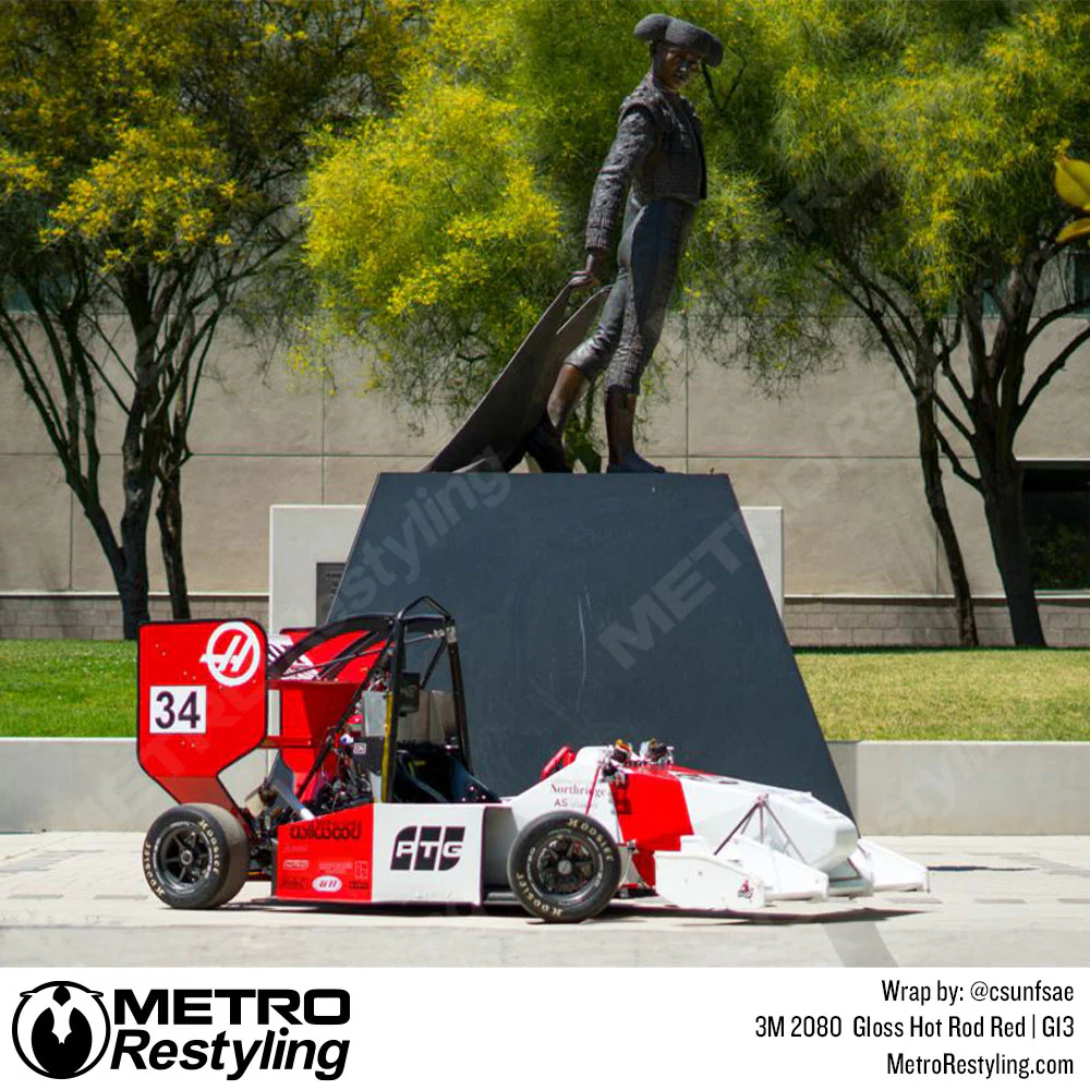 3M 2080 Gloss Hot Rod Red Vinyl Wrap | G13 - Image 26