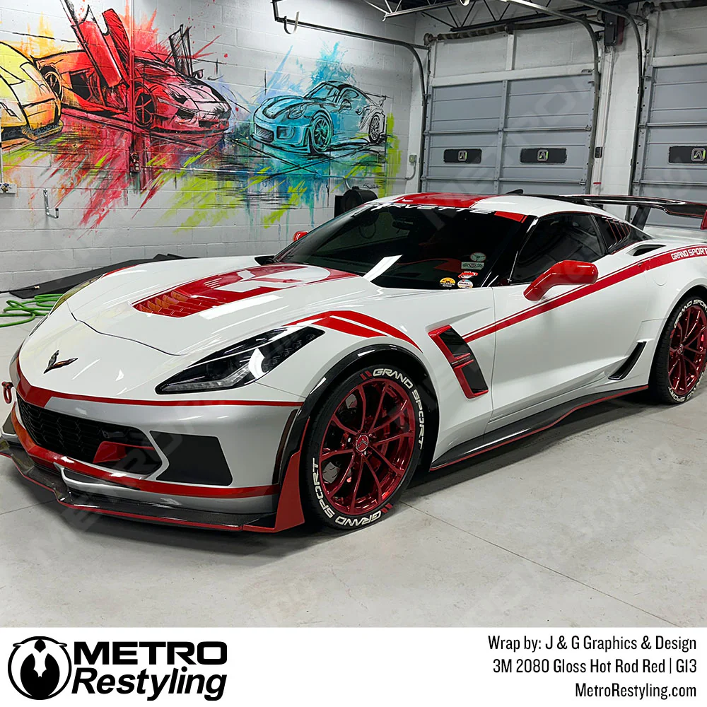 3M 2080 Gloss Hot Rod Red Vinyl Wrap | G13 - Image 27
