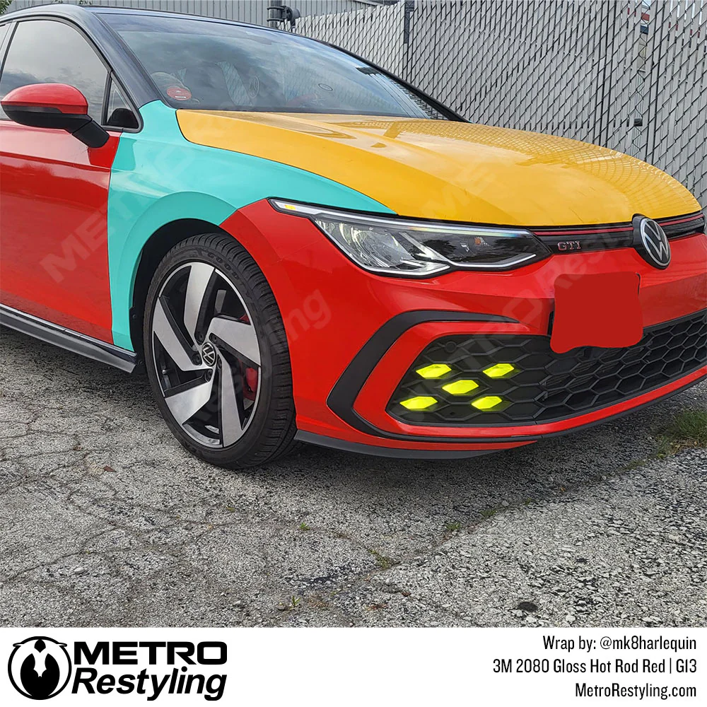 3M 2080 Gloss Hot Rod Red Vinyl Wrap | G13 - Image 32
